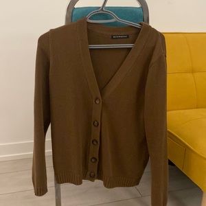 Brown cardigan